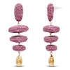 Thumbnail Image 3 of Susana Vega Ameli Earrings with Plum Glass Beads