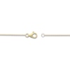 Thumbnail Image 3 of Rectangle-Cut Natural London Blue Topaz & Diamond Necklace 1/20 ct tw 10K Yellow Gold 18"
