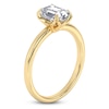 Thumbnail Image 2 of Certified Emerald-Cut Diamond Solitaire Engagement Ring 1-1/2 ct tw 18K Yellow Gold (SI2/G)