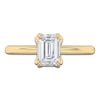 Thumbnail Image 3 of Certified Emerald-Cut Diamond Solitaire Engagement Ring 1-1/2 ct tw 18K Yellow Gold (SI2/G)