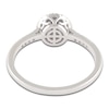 Thumbnail Image 4 of Natural Tanzanite & Diamond Halo Ring 1/6 ct tw 10K White Gold