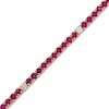 Thumbnail Image 2 of Le Vian Natural Ruby Necklace 1-1/4 ct tw Diamonds 14K Honey Gold 17"