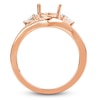 Thumbnail Image 2 of Storied Diamond Desert Sands of Eternity Pear-Shaped Three-Stone Engagement Ring Setting 3/8 ct tw 18K Rose Gold