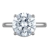 Thumbnail Image 3 of Round-Cut Lab-Grown Diamond Solitaire Engagement Ring 4 ct tw 14K White Gold (VS2/F)