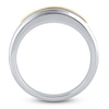 Thumbnail Image 2 of Men's Lab-Grown Diamond Two-Row Wedding Band 1 ct tw 10K Two-Tone Gold