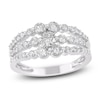 Thumbnail Image 1 of Brilliant Moments Three-Row Graduated Diamond Ring 1 ct tw 14K White Gold
