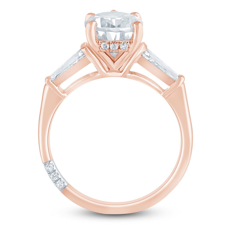 Main Image 4 of Pnina Tornai Pear-Shaped Lab-Grown Diamond Engagement Ring 3-1/3 ct tw 14K Rose Gold