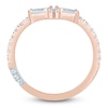Thumbnail Image 4 of Pnina Tornai Baguette & Round-Cut Lab-Grown Diamond Contour Anniversary Ring 1/2 ct tw 14K Rose Gold