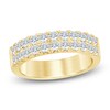 Thumbnail Image 1 of Lab-Grown Diamond Two-Row Anniversary Ring 1 ct tw 14K Yellow Gold