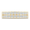 Thumbnail Image 3 of Lab-Grown Diamond Two-Row Anniversary Ring 1 ct tw 14K Yellow Gold