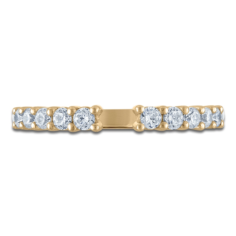 Main Image 3 of Vera Wang VOW Diamond Open Shank Wedding Band 3/8 ct tw 14K Yellow Gold
