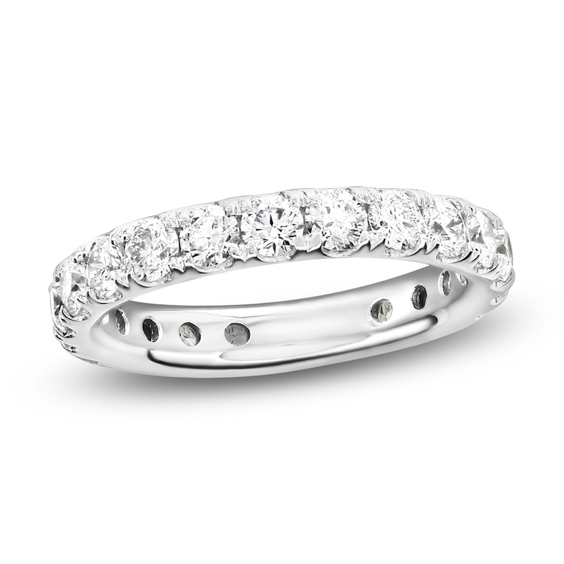 Main Image 1 of Certified Diamond Eternity Band 1-3/4 to 2-1/3 ct tw 14K White Gold