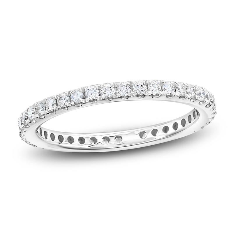 Main Image 1 of Certified Diamond Eternity Band 1/2 to 5/8 ct tw Platinum