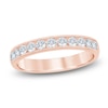 Thumbnail Image 1 of Certified Diamond Channel-Set Milgrain Anniversary Ring 1/2 ct tw 14K Rose Gold