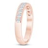 Thumbnail Image 2 of Certified Diamond Channel-Set Milgrain Anniversary Ring 1/2 ct tw 14K Rose Gold