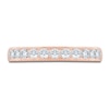 Thumbnail Image 3 of Certified Diamond Channel-Set Milgrain Anniversary Ring 1/2 ct tw 14K Rose Gold