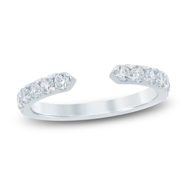 Certified Diamond Open Anniversary Ring 5/8 ct tw 14K White Gold