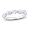 Thumbnail Image 1 of Oval-Cut Lab-Grown Diamond Five-Stone Anniversary Ring 1 ct tw 14K White Gold