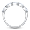 Thumbnail Image 3 of Oval-Cut Lab-Grown Diamond Five-Stone Anniversary Ring 1 ct tw 14K White Gold
