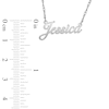 Thumbnail Image 4 of Script Name Necklace 10K White Gold 18"