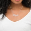 Thumbnail Image 5 of Script Name Necklace 10K White Gold 18"