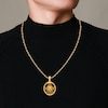 Thumbnail Image 5 of Men's Black Diamond Lion Necklace 1 ct tw 10K Yellow Gold 20"