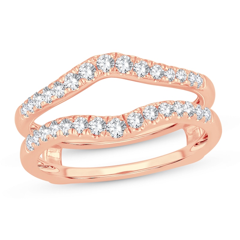 Main Image 1 of Diamond Enhancer Ring 1/2 ct tw Round 14K Rose Gold