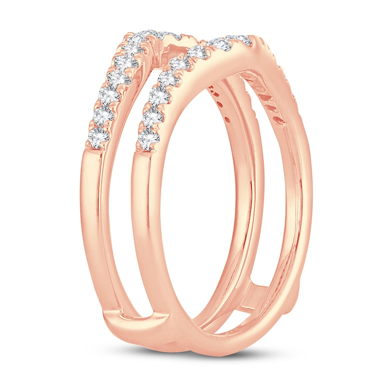Main Image 2 of Diamond Enhancer Ring 1/2 ct tw Round 14K Rose Gold