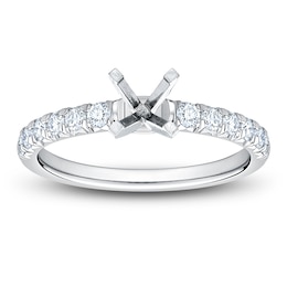 Certified Diamond Engagement Ring Setting 1/2 ct tw Platinum