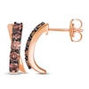 Thumbnail Image 1 of Le Vian Chocolate Diamond Crisscross Earrings 5/8 ct tw 14K Strawberry Gold