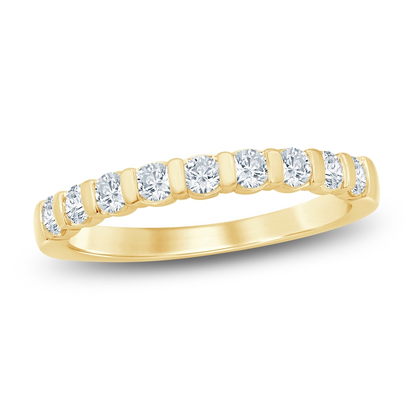 Main Image 1 of Certified Diamond Anniversary Ring 1/2 ct tw 14K Yellow Gold