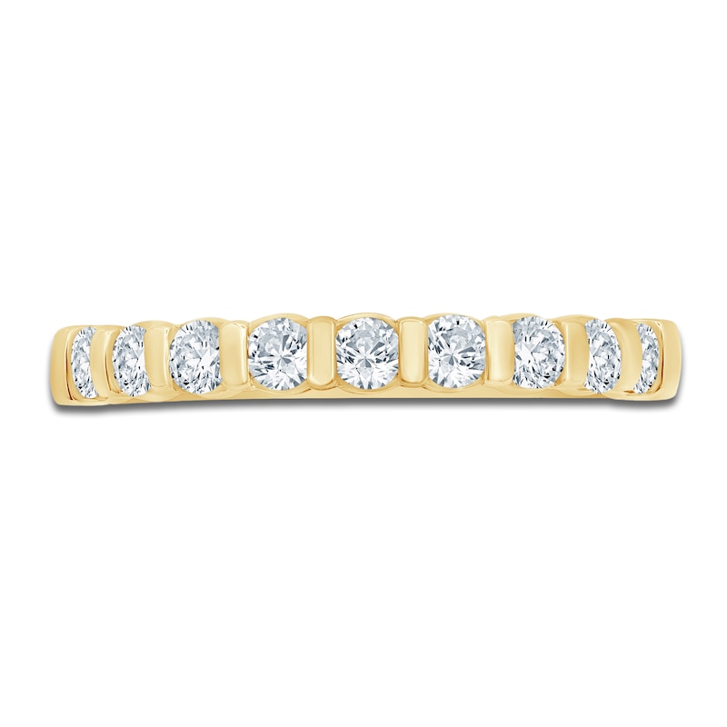 Main Image 3 of Certified Diamond Anniversary Ring 1/2 ct tw 14K Yellow Gold
