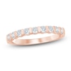 Thumbnail Image 1 of Certified Diamond Anniversary Ring 1/2 ct tw 14K Rose Gold
