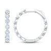 Thumbnail Image 1 of Jared Signature Lab-Grown Diamond Inside-Out Hoop Earrings 3 ct tw 14K White Gold