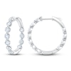 Thumbnail Image 3 of Jared Signature Lab-Grown Diamond Inside-Out Hoop Earrings 3 ct tw 14K White Gold