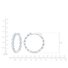 Thumbnail Image 4 of Jared Signature Lab-Grown Diamond Inside-Out Hoop Earrings 3 ct tw 14K White Gold