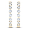 Thumbnail Image 2 of Jared Signature Lab-Grown Diamond Inside-Out Hoop Earrings 1 ct tw 14K Yellow Gold