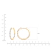 Thumbnail Image 4 of Jared Signature Lab-Grown Diamond Inside-Out Hoop Earrings 1 ct tw 14K Yellow Gold