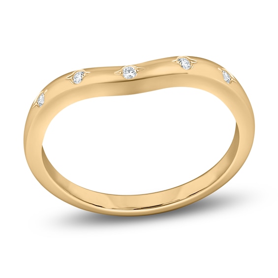 Chosen Certified Diamond Stackable Anniversary Ring 1/20 ct tw 14K Yellow Gold
