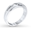 Thumbnail Image 1 of Ever Us Men's Two-Stone Ring 1/4 ct tw Diamonds 14K White Gold