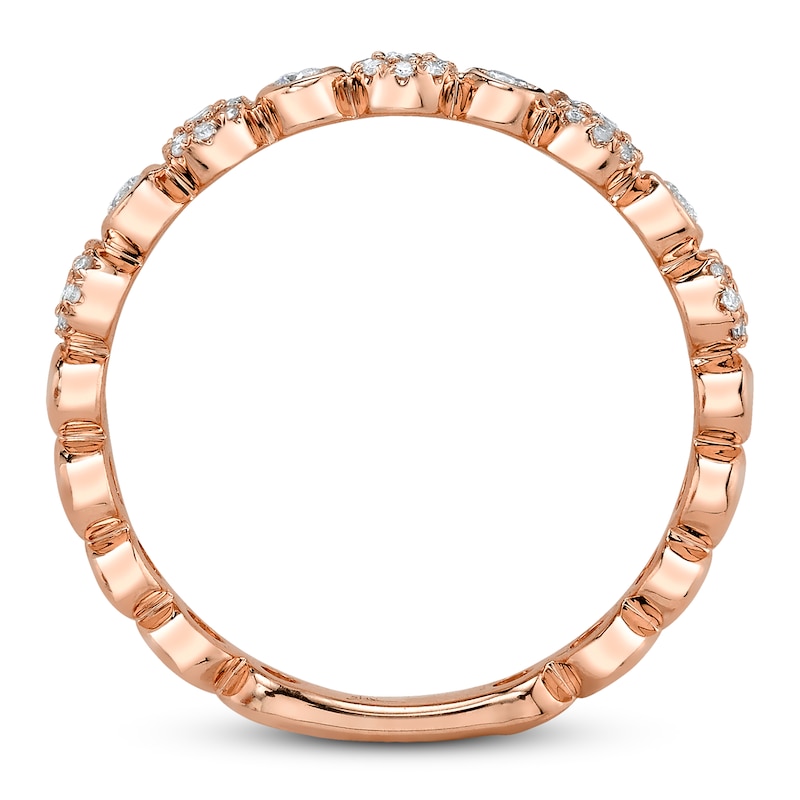 Shy Creation Ring 1/5 carat tw Diamonds 14K Rose Gold SC55006594B