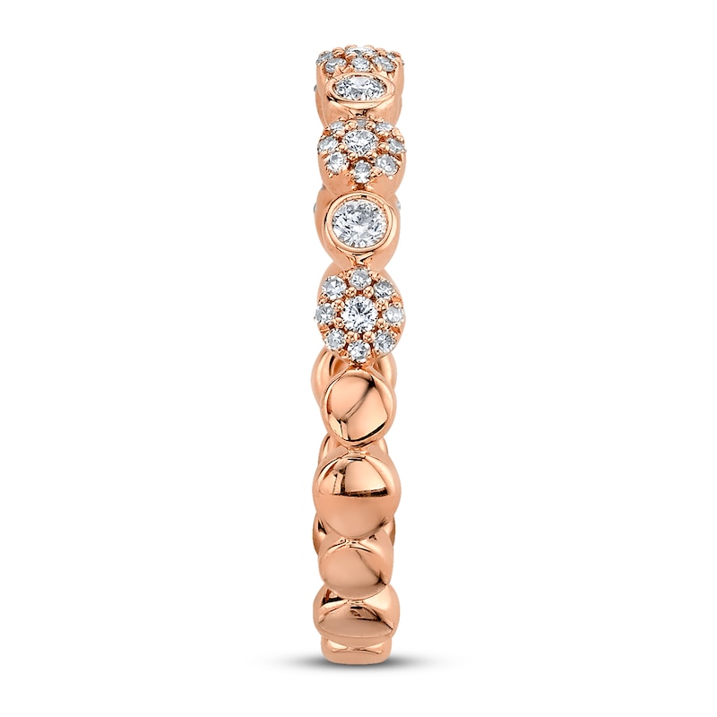 Main Image 3 of Shy Creation Ring 1/5 carat tw Diamonds 14K Rose Gold SC55006594B