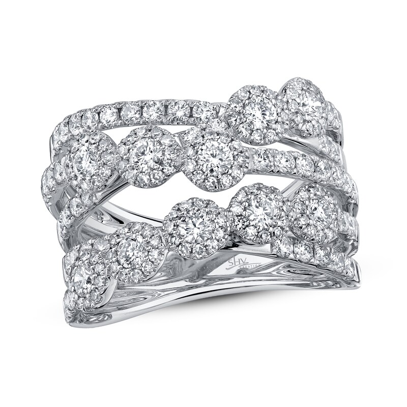 Shy Creation Diamond Ring 1-1/2 ct tw Round 14K White Gold SC55008821