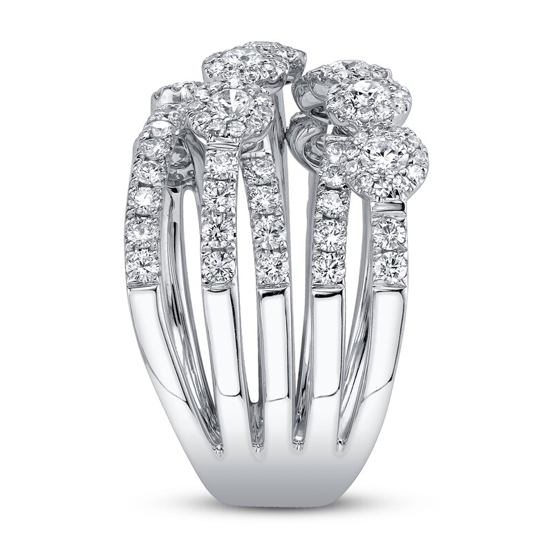 Shy Creation Diamond Ring 1-1/2 ct tw Round 14K White Gold SC55008821
