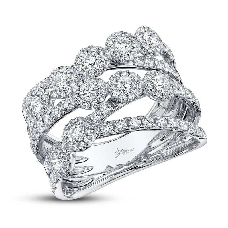 Shy Creation Diamond Ring 1-1/2 ct tw Round 14K White Gold SC55008821