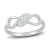 Thumbnail Image 0 of Diamond Infinity Swirl Ring 1/5 ct tw Round 10K White Gold