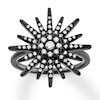 Thumbnail Image 1 of House of Virtruve Diamond Ring 1/3 ct tw Round Black Ruthenium-Plated Sterling Silver