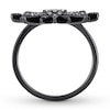 Thumbnail Image 2 of House of Virtruve Diamond Ring 1/3 ct tw Round Black Ruthenium-Plated Sterling Silver