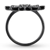 Thumbnail Image 1 of House of Virtruve Diamond Ring 1/3 ct tw Round Black Ruthenium-Plated Sterling Silver