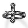 Thumbnail Image 0 of House of Virtruve Ring 1/3 carat tw Diamonds Black Ruthenium-Plated Sterling Silver